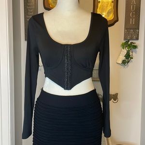 SHEIN Long Sleeve Halter Too XS